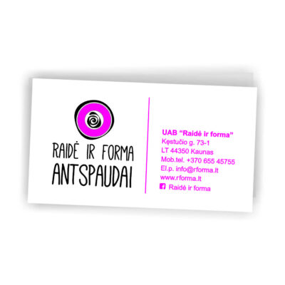 Vizitinės kortelės raidė ir forma rforma.lt – Raidė ir forma, antspaudų gamyba, antspaudai  mokytojams, antspaudų gamyba Kaune, antspaudas,  Colop, Trodat, Modico,  vardo  kortelės darbuotojams,  vizitinės kortelės, antspaudu gamyba Vizitines korteles 1a 1 400x400