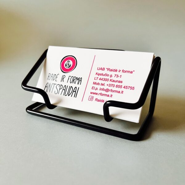 Metalinis vizitinių dėklas